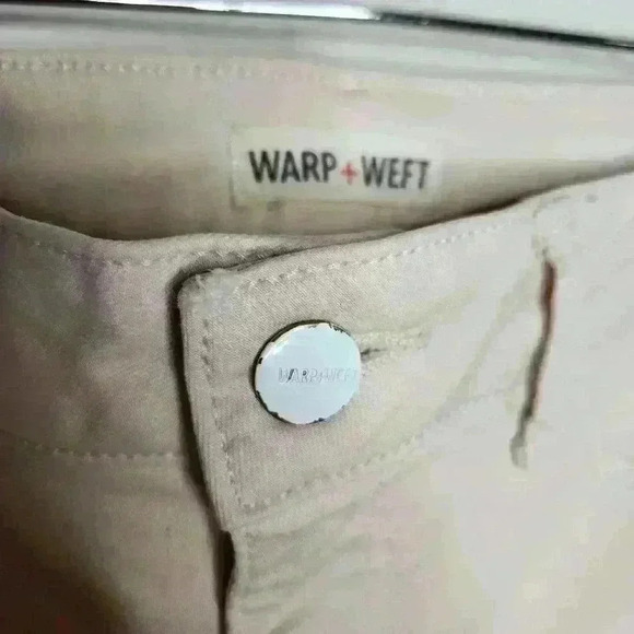 Warp+Weft women's light pink denim jeans JFK new york city skinny size 8 - Picture 6 of 11